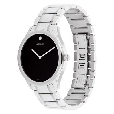 Pre-owned Movado 0607956 Men's Catalyst Black Dial Quartz Watch