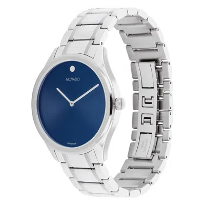 Pre-owned Movado 0607957 Men's Catalyst Blue Dial Quartz Watch