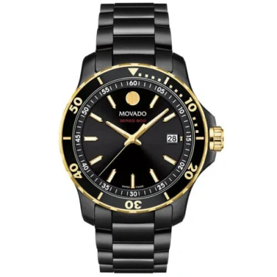Pre-owned Movado 2600162 Men's Series 800 Black Dial Quartz Watch