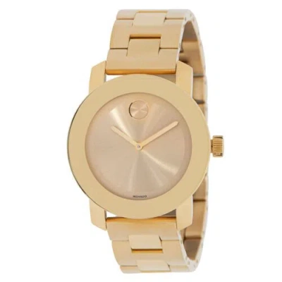 Pre-owned Movado 3600085 Women's Bold Gold-tone Dial Quartz Watch