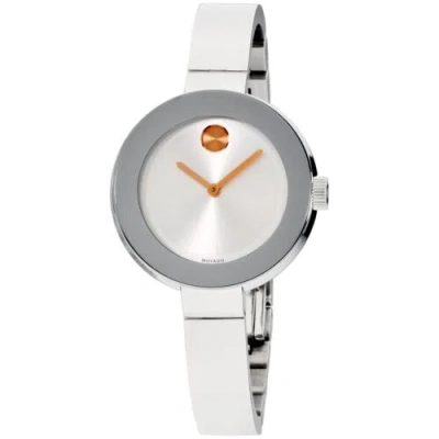 Pre-owned Movado 3600194 Women's Bangels Silver Quartz Watch