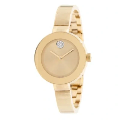 Pre-owned Movado 3600201 Women's Bold Gold-tone Quartz Watch