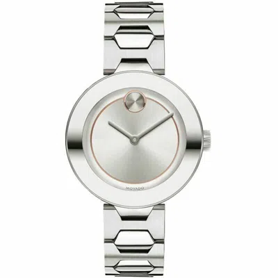 Pre-owned Movado 3600381 Women's Bold Grey Quartz Silver Watch