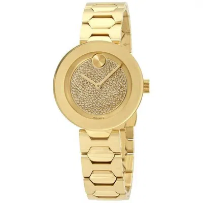 Pre-owned Movado 3600492 Women's Bold Gold-tone Quartz Watch