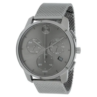 Pre-owned Movado 3600635 Men's Bold Thin Grey Dial Quartz Watch