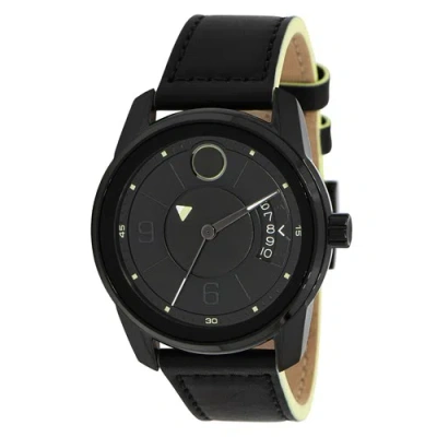Pre-owned Movado 3600696 Men's Bold Verso Black Dial Quartz Watch