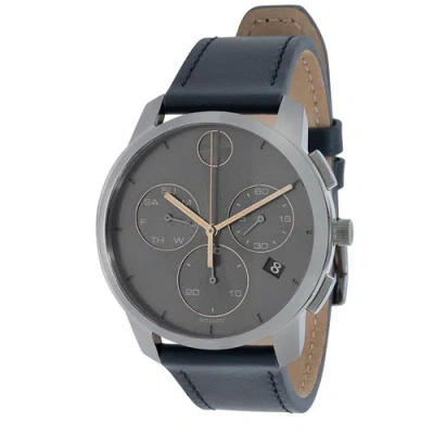 Pre-owned Movado 3600720 Men's Bold Thin Grey Dial Quartz Watch