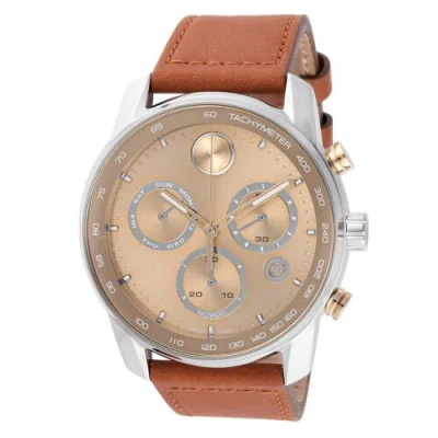 Pre-owned Movado 3600908 Men's Bold Verso Gold-tone Dial Quartz Watch