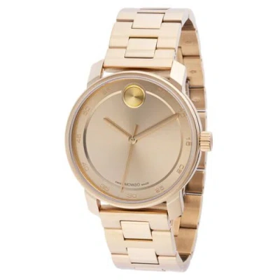 Pre-owned Movado 3600912 Men's Bold Access Gold-tone Dial Quartz Watch