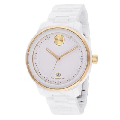 Pre-owned Movado 3600934 Men's Bold White Dial Quartz Watch