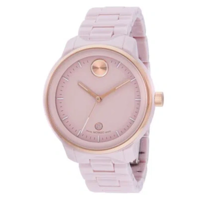 Pre-owned Movado 3600935 Women's Bold Verso Rose-gold Tone Dial Quartz Watch