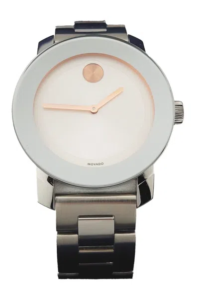 Pre-owned Movado Bold 3600084 Silver Dial Stainless Steel Women's Watch