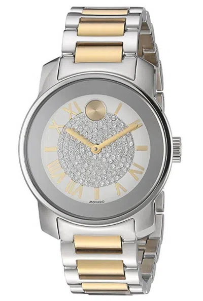 Pre-owned Movado Bold 3600256 Luxe Two Tone With Roman Index Dial Women's Watch