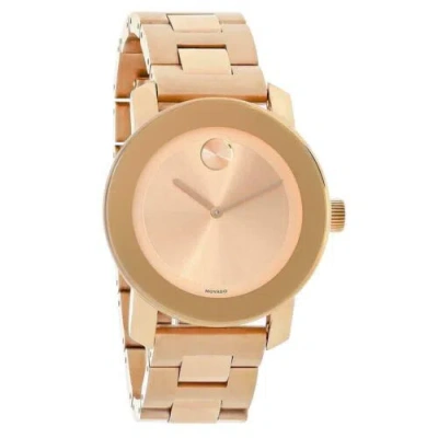 Pre-owned Movado Bold 3600342 Rose Gold Ion-plated Stainless Steel Women's Watch