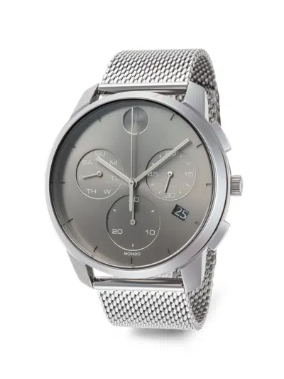 Movado Bold 40mm Mesh-bracelet Watch In Silver