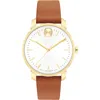 Movado Bold Access Leather Strap Watch, 34mm