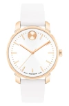 Movado Bold Access Leather Strap Watch, 34mm