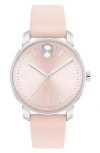 Movado Women's Bold Access Swiss Quartz Light Pink Leather Watch 34mm In Pink