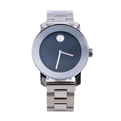 Pre-owned Movado Bold Blue Dial Stainless Steel Ladies Watch - 3600396