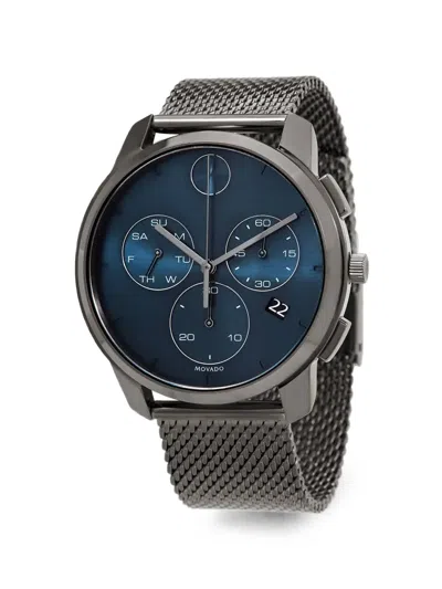 Movado Bold Chronograph 42mm Watch In Silver