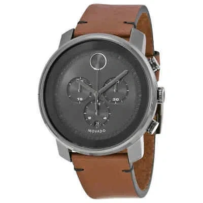 Pre-owned Movado Bold Chronograph Quartz Grey Dial Men's Watch 3600367