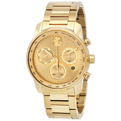 Movado Bold Chronograph Quartz Men's Watch 3600741 In Gold