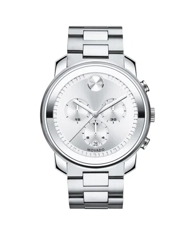 Pre-owned Movado Bold Chronograph Stainless Steel 44mm Men's Watch 3600276