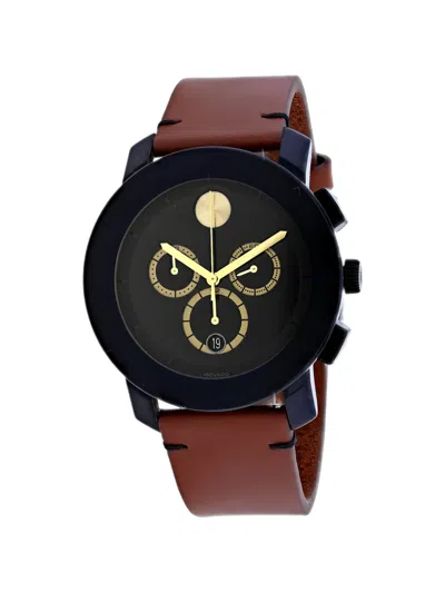 Movado Bold Chronograph Watch In Brown