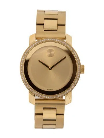 Pre-owned Movado Bold Diamond Bezel Watch, 36mm In Multicolor
