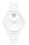 Movado Bold Evolution 2.0 Bracelet Watch, 34mm In White