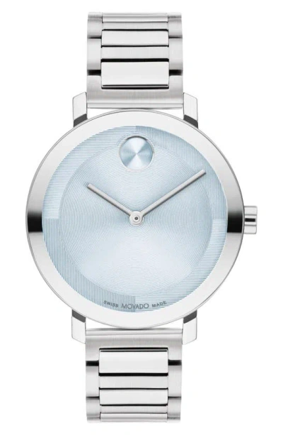 Movado Bold Evolution 2.0 Bracelet Watch In Light Blue