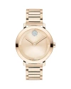 Movado Women's Bold Evolution 2.0 Swiss Quartz Ionic Plated Light Rose Gold Steel Watch, 34mm In Rose Gold