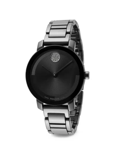 Movado Bold Evolution 2.0 Round-face 34mm Watch In Metallic