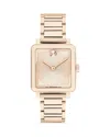 Movado Women's Bold Evolution 2.0 Swiss Quartz Ionic Plated Rose Gold Steel Watch 26mm In Pink/pink