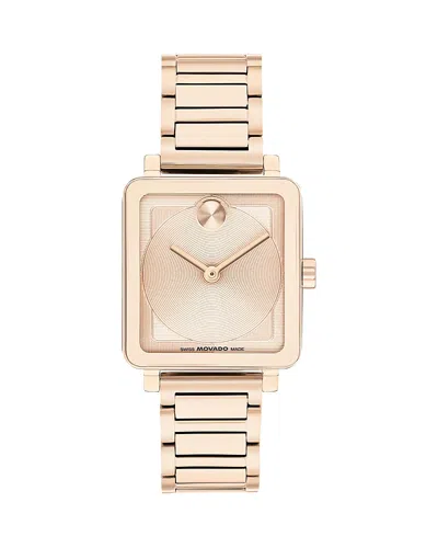 MOVADO BOLD EVOLUTION 2.0 TANK SQUARE WATCH, 28MM X 26MM