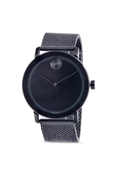 Movado Bold Evolution Black Ion-plated Mesh Mens Watch