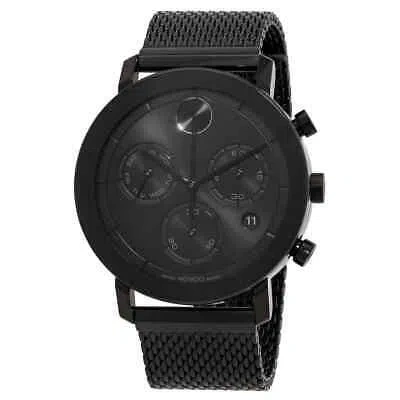 Pre-owned Movado Bold Evolution Chronograph Quartz Black Dial Men's Watch 3600810