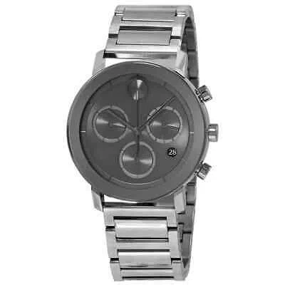 Pre-owned Movado Bold Evolution Chronograph Quartz Grey Dial Men's Watch 3600685