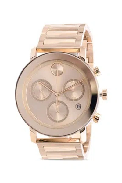 Pre-owned Movado Bold Evolution Gold Ion-plated Mens Watch 3600682