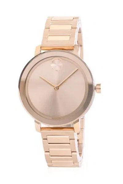 Pre-owned Movado Bold Evolution Gold-tone Ladies Watch 3600648