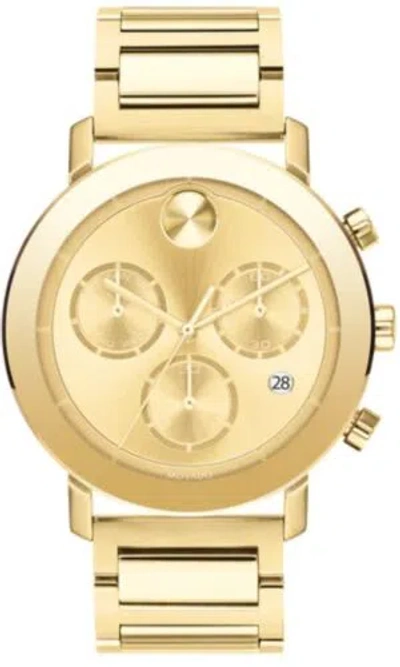 Pre-owned Movado Bold Evolution Pale Yellow Gold Ion-plated Bracelet Watch 40mm | 3600682