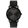 Movado Bold Evolution Quartz Black Dial Leather Strap Men's Watch 3601123 In Black