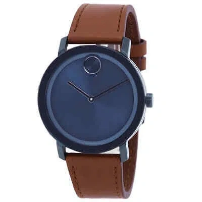Pre-owned Movado Bold Evolution Quartz Blue Dial Unisex Watch 3600806