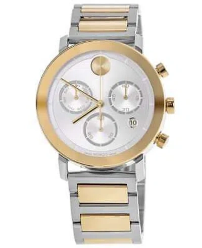 Pre-owned Movado Bold Evolution Quartz Chronograph Silver Dial Men's Watch 3600888