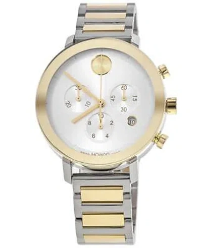 Pre-owned Movado Bold Evolution Quartz Chronograph Silver Dial Unisex Watch 3600885