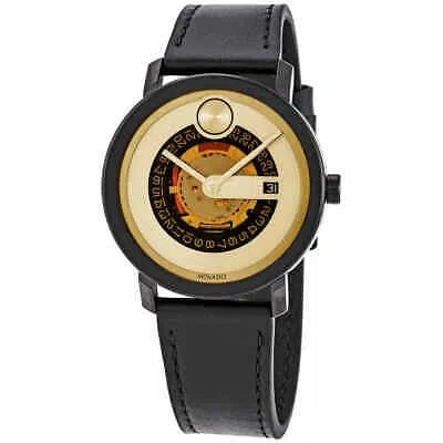 Pre-owned Movado Bold Evolution Quartz Gold Dial Men's Watch 3600676