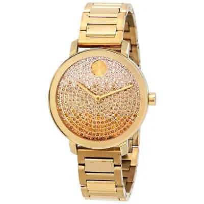 Pre-owned Movado Bold Evolution Quartz Gold Dial Men's Watch 3600931