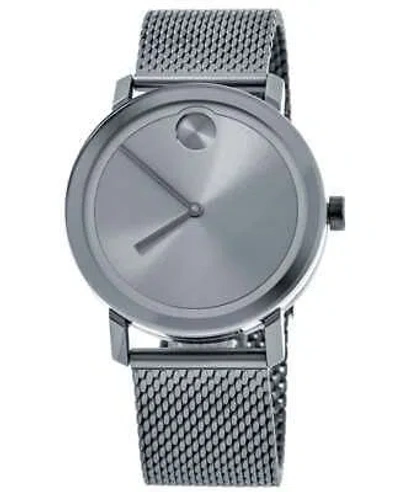 Pre-owned Movado Bold Evolution Quartz Grey Dial Steel Men's Watch 3600902