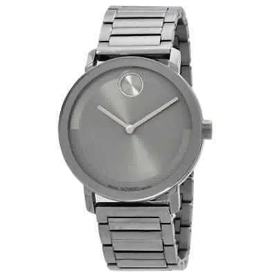 Pre-owned Movado Bold Evolution Quartz Grey Dial Unisex Watch 3601096