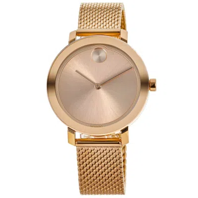Movado Bold Evolution Rose Gold Dial Rose Gold Stainless Steel Women's Watch 3600654